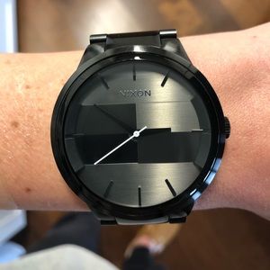Nixon Spencer black steel watch